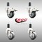 Service Caster 3 Inch 316SS Thermoplastic Rubber Swivel 1-1/4 Inch Stem Caster Lock Brake, 2PK SCC-SS316TTLEX20S314-TPRB-2-S-2-114 - alternate 5
